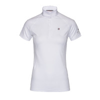 Camisa de concurso Kingsland Classic de manga curta feminina Branco