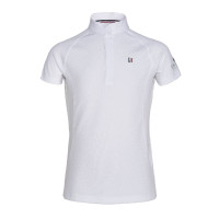 Camisa de concurso Kingsland Classic de mangas curtas Júnior Meninas Branco