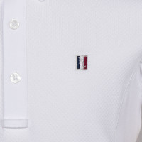 Camisa de competição Kingsland Classic de mangas curtas Júnior Meninos Branco