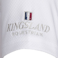 Camisa de competição Kingsland Classic de mangas curtas Júnior Meninos Branco