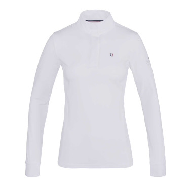 Camisa de competição Kingsland Classic de mangas compridas com gola alta para mulher Camisa de competição Kingsland Classic de mangas compridas com gola alta para mulher