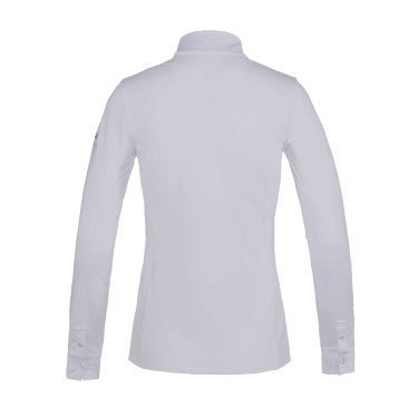 Camisa de competição Kingsland Classic de mangas compridas com gola alta para mulher Camisa de competição Kingsland Classic de mangas compridas com gola alta para mulher