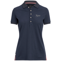 Polo Flags & Cup piqué feminino Rosalia Marinho Azul-marinho Polo Flags & Cup piqué feminino Rosalia Marinho Azul-marinho