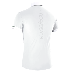 Polo de concours Flags & Cup garçon Wako manches courtes Marine