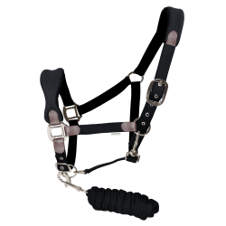 Conjunto de cabresto e rédeas Bandeiras & Copa Socorro Preto
