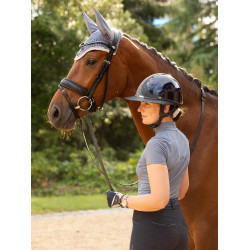 Camiseta térmica de malha com mangas curtas LeMieux Mia Gaio-azul Camiseta térmica de malha com mangas curtas LeMieux Mia Gaio-azul