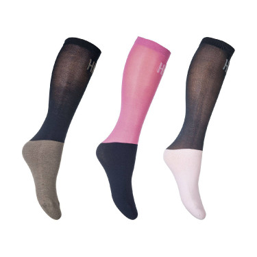 Meias HKM Microcotton Colour em pack de 3 Meias HKM Microcotton Colour em pack de 3