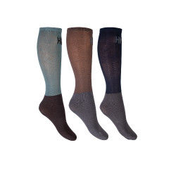 Meias HKM Microcotton Colour em pack de 3 Meias HKM Microcotton Colour em pack de 3