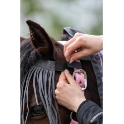 Frontal anti-moscas HKM Anti fly Cinza escuro Cinzento Frontal anti-moscas HKM Anti fly Cinza escuro Cinzento