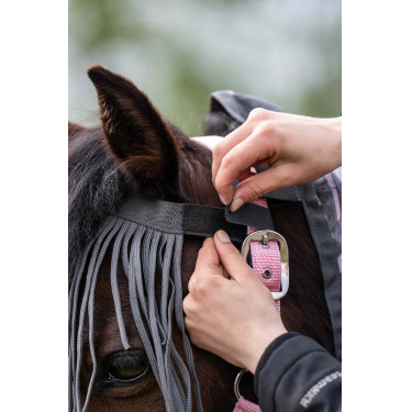 Frontal anti-moscas HKM Anti fly Cinza escuro Cinzento Frontal anti-moscas HKM Anti fly Cinza escuro Cinzento