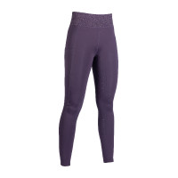 Legging HKM Lavender Bay com assento completo em silicone Lilás escuro Violeta Legging HKM Lavender Bay com assento completo em silicone Lilás escuro Violeta