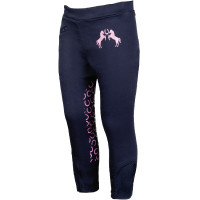 Legging HKM Pink Pony com reforços de silicone Azul escuro