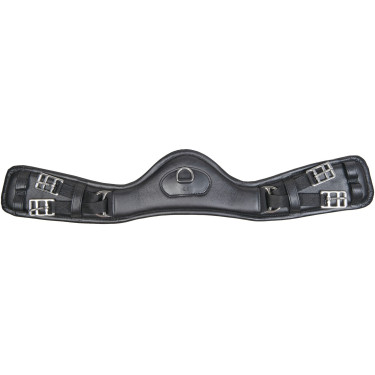 Cilha de couro HKM Dressage Anatomic elástica Cilha de couro HKM Dressage Anatomic elástica