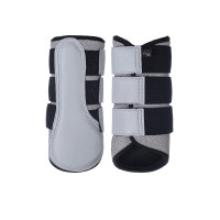 Polainas HKM Glitter Mesh Style Cinza claro Cinzento