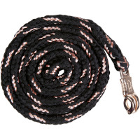 Longe HKM Rosegold com mosquetão de segurança Bordéus / ouro rosa Bordô Longe HKM Rosegold com mosquetão de segurança Bordéus / ouro rosa Bordô