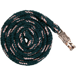 Longe HKM Rosegold com mosquetão de segurança Esmeralda / ouro rosa Verde Longe HKM Rosegold com mosquetão de segurança Esmeralda / ouro rosa Verde