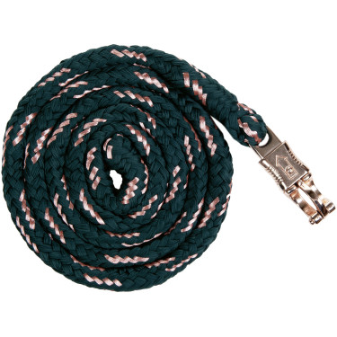 Longe HKM Rosegold com mosquetão de segurança Esmeralda / ouro rosa Verde Longe HKM Rosegold com mosquetão de segurança Esmeralda / ouro rosa Verde