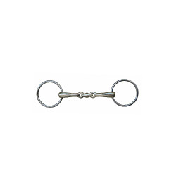 Mors de dupla rutura HKM 16 mm maillechort argolas inox