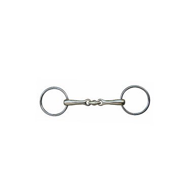 Mors de dupla rutura HKM 16 mm maillechort argolas inox
