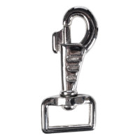 Mosquetão HKM com girador Prateado Cinzento Mosquetão HKM com girador Prateado Cinzento