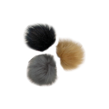 Pompom para gorro HKM com 3 unidades Pompom para gorro HKM com 3 unidades