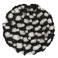 Redinha HKM com pérolas sintéticas Preto