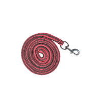 Conjunto de cabeçada HKM com mosquetão e franjas removíveis Moka / rosa leitoso