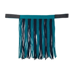 Conjunto de cabeçada HKM com mosquetão e franjas removíveis Petróleo / marinho Azul Conjunto de cabeçada HKM com mosquetão e franjas removíveis Petróleo / marinho Azul