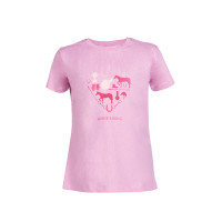 T-shirt infantil HKM Eu amo equitação Rosa T-shirt infantil HKM Eu amo equitação Rosa