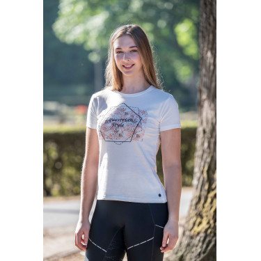 T-shirt HKM Savona Print Style Baunilha T-shirt HKM Savona Print Style Baunilha