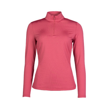 Camiseta técnica HKM Basic de mangas compridas Rosa framboesa Camiseta técnica HKM Basic de mangas compridas Rosa framboesa