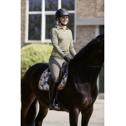 Camiseta técnica HKM Lyon Active de mangas compridas Verde-oliva