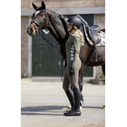 Camiseta técnica HKM Lyon Active de mangas compridas Verde-oliva