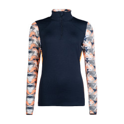 Camiseta técnica HKM Lyon Active de mangas compridas Azul escuro