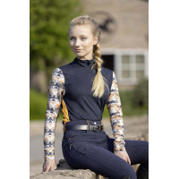 Camiseta técnica HKM Lyon Active de mangas compridas Azul escuro