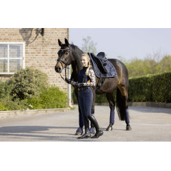 Camiseta técnica HKM Lyon Active de mangas compridas Azul escuro