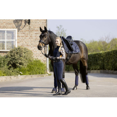 Camiseta técnica HKM Lyon Active de mangas compridas Azul escuro Camiseta técnica HKM Lyon Active de mangas compridas Azul escuro