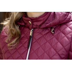 Casaco acolchoado HKM Stella Vermelho escuro Casaco acolchoado HKM Stella Vermelho escuro