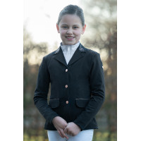Casaco de competição HKM Flora Kids Azul escuro