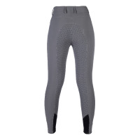 Calça HKM Tampa com grip de silicone completo Cinzento
