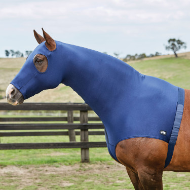 Cobre-pescoço elástico WeatherBeeta com fecho éclair Azul-marinho