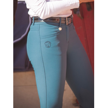 Calça de equitação feminina Jump'In Super X