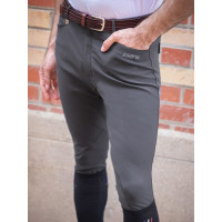 Calça de equitação masculina Jump'In Super X Cinzento