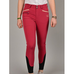 Calça de equitação júnior feminina Luna Jump'In Framboesa Vermelho