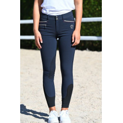 Calça de equitação júnior para menina Marie Jump'In Marinho Azul-marinho Calça de equitação júnior para menina Marie Jump'In Marinho Azul-marinho
