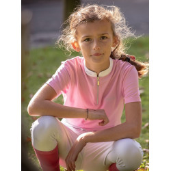 Polo de competição Jump'In de mangas curtas Charlie Rosa