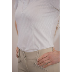 Polo de competição Pénélope Las Honey de mangas curtas Polo de competição Pénélope Las Honey de mangas curtas