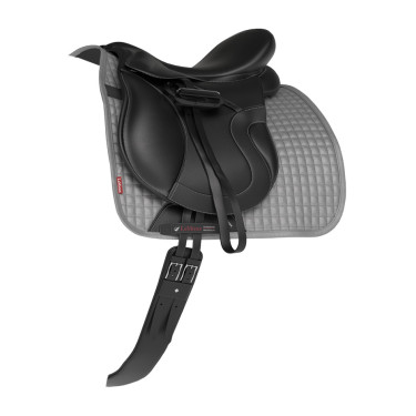 Tapete LeMieux Suede Dressage Square Cinzento