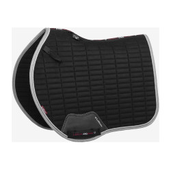 Tapete LeMieux Eurojump Camurça Preto / Prata / Cinza