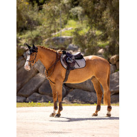 Tapete LeMieux Eurojump Camurça Branco / Prata / Branco Tapete LeMieux Eurojump Camurça Branco / Prata / Branco